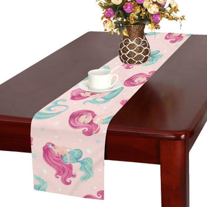 Cute little mermaid pattern Table Runner
