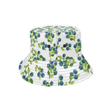 blueberry white background Unisex Bucket Hat