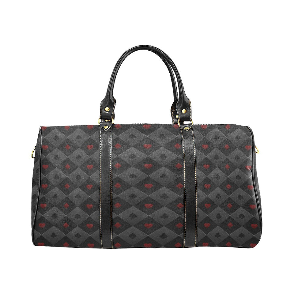 Casino Cards Suits Pattern Print Design 05 Travel Bag