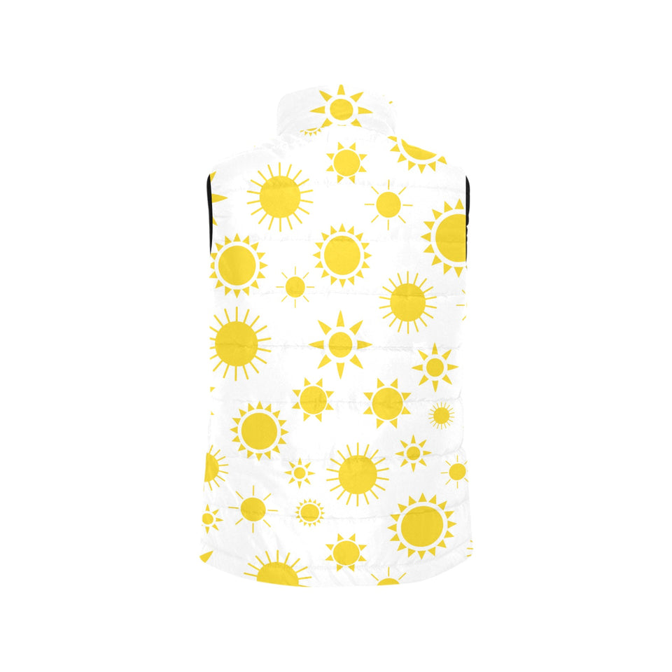 Sun pattern Women's Padded Vest