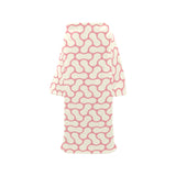 peanuts texture pattern Blanket Robe with Sleeves