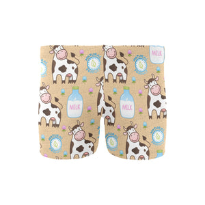 Cow bottle of milk pattern Men's Swimming Trunks