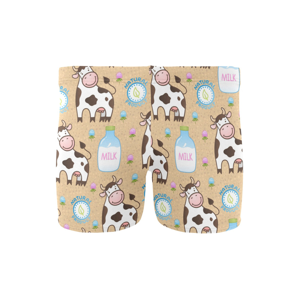 Cow bottle of milk pattern Men's Swimming Trunks