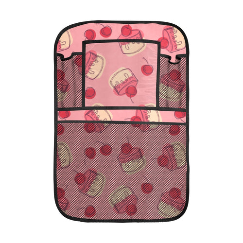 Cake cherry pattern Car Seat Back Organizer