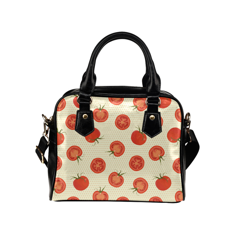 Tomato dot background Shoulder Handbag