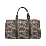 Chameleon lizard tropical leaves palm tree Travel Bag