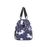 Hand drawn cute unicorn star planet Travel Bag