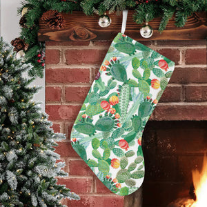 Cactus design pattern copy Christmas Stocking