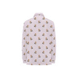 Yorkshire Terrier Pattern Print Design 02 Women's Long Sleeve Polo Shirt