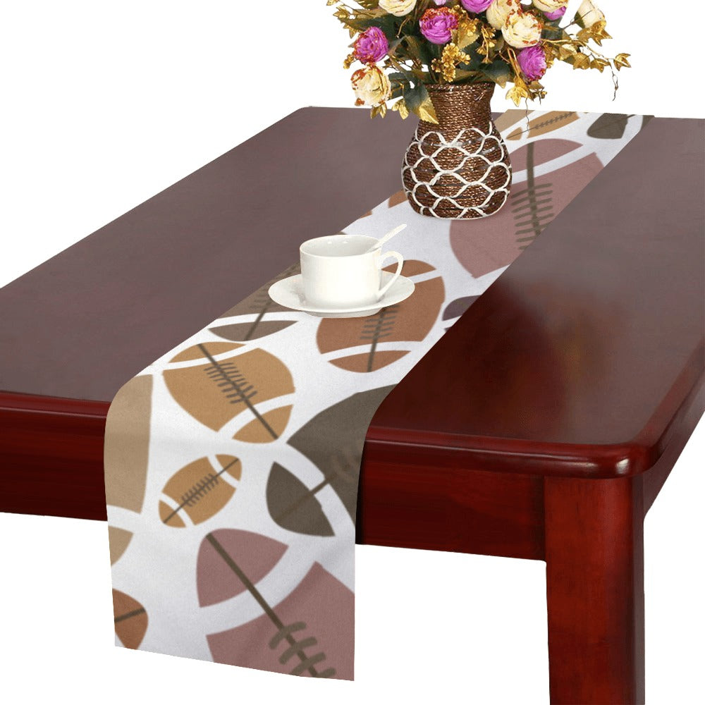 American football ball pattern Table Runner