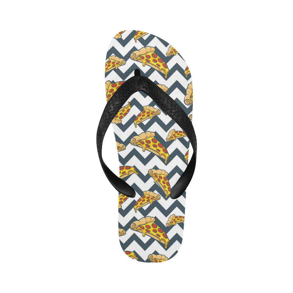 Pizza design pattern Unisex Flip Flops