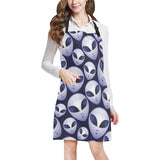 Alien Pattern Print Design 01 All Over Print Adjustable Apron