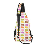 Hippopotamus Pattern Print Design 01 All Over Print Chest Bag