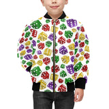 Dice Pattern Print Design 03 Kids' Boys' Girls' Bomber Jacket