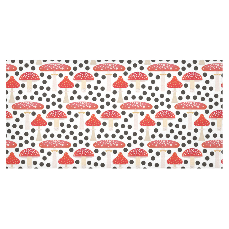Red mushroom dot pattern Tablecloth