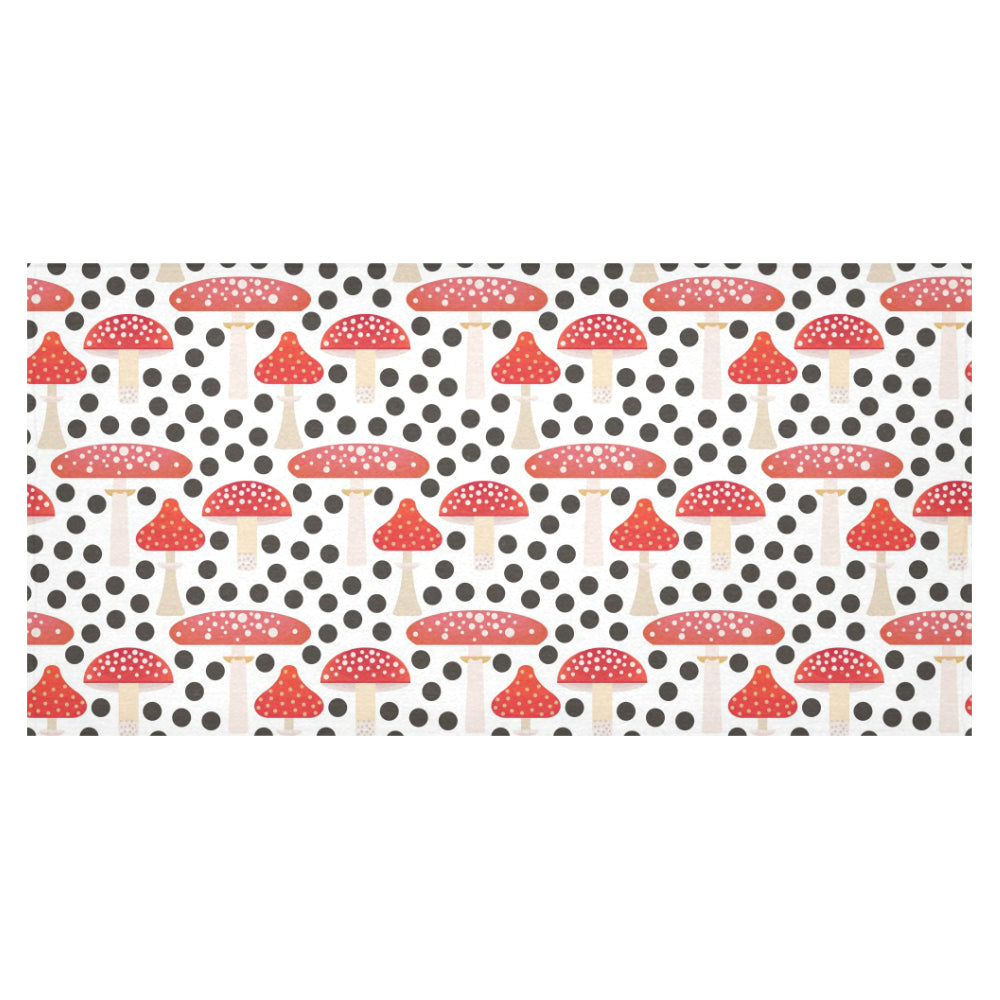 Red mushroom dot pattern Tablecloth