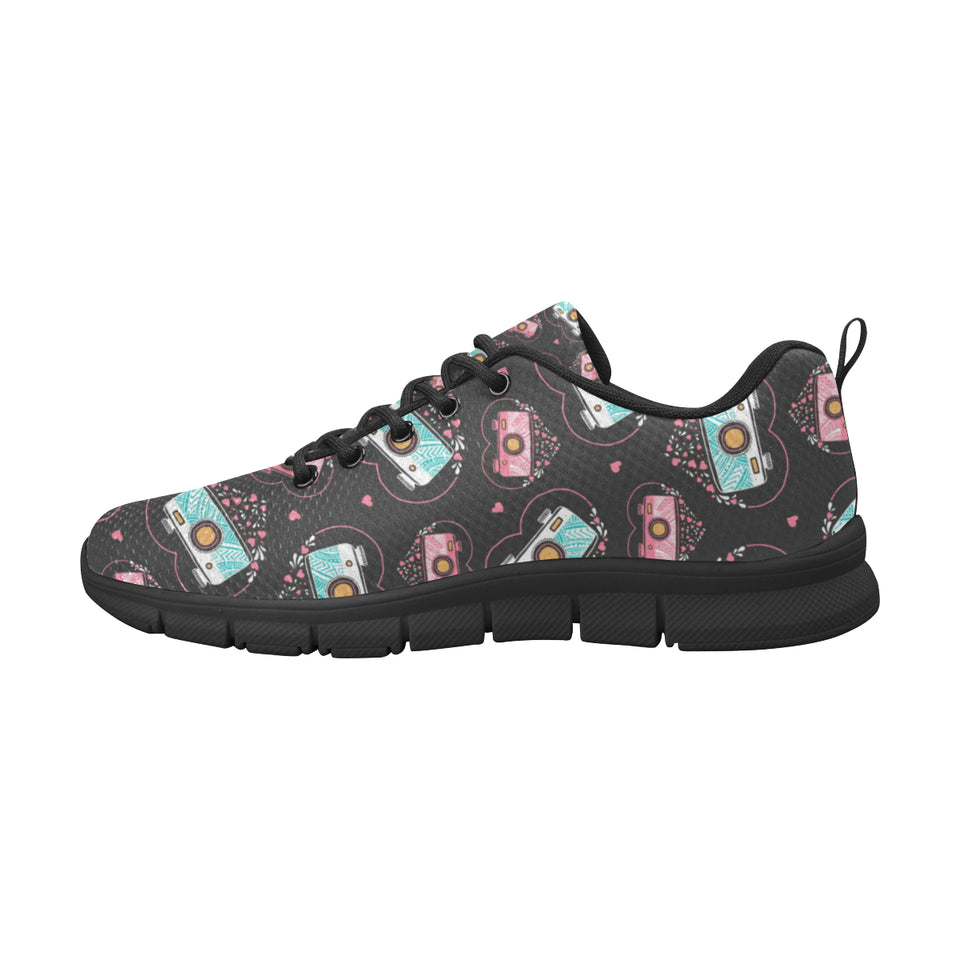 Camera Pattern Print Design 04 Women's Sneaker Shoes