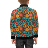 Gear Pattern Print Design 01 Kids' Boys' Girls' Bomber Jacket