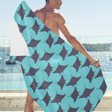 Stingray Pattern Print Design 02 Beach Towel