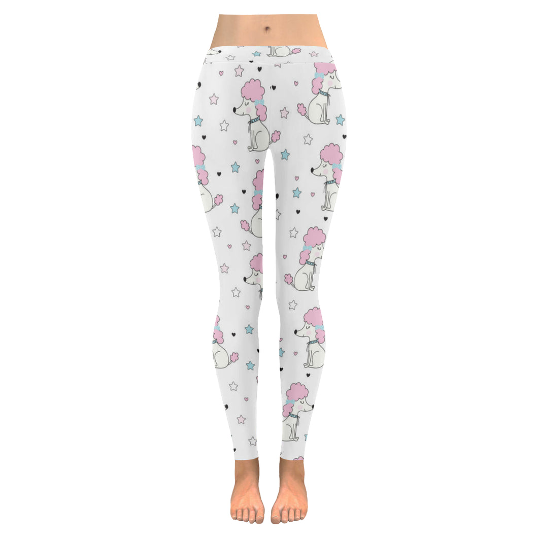 Cute poodle dog star pattern Women's Legging Fulfilled In US