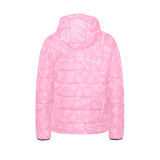 Sweet candy pink background Kids' Boys' Girls' Padded Hooded Jacket