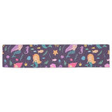 beautiful mermaid Fish jellyfish algae other marin Table Runner