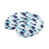 polar bear winter snow pattern U-Shaped Travel Neck Pillow