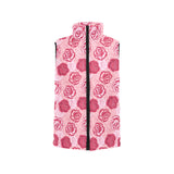Rose Pattern Print Design 02 Men's Padded Vest