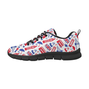 British Pattern Print Design 01 Men's Breathable Sneakers ( Model 055)