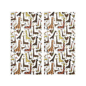 Giraffe Pattern Print Design 05 Gauze Curtain