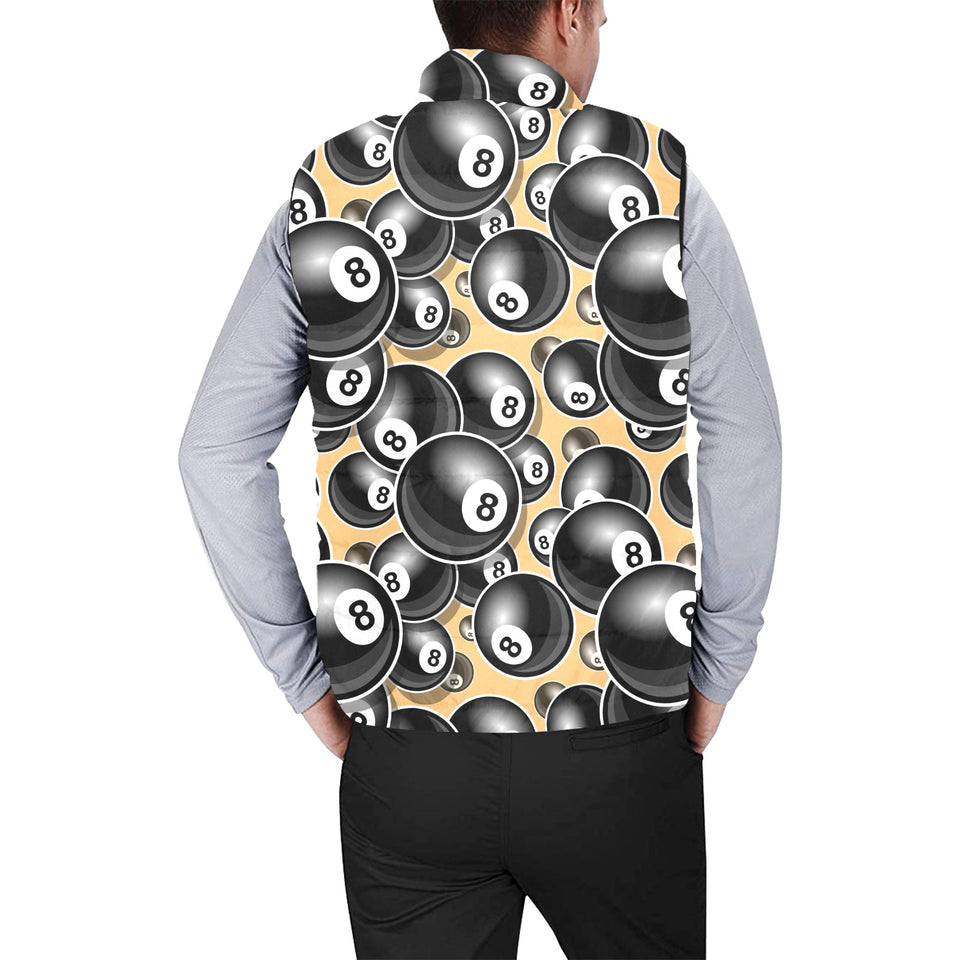 Billiard Ball Pattern Print Design 04 Men's Padded Vest