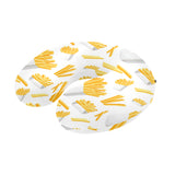 French fries white paper box pattern U-Shaped Travel Neck Pillow