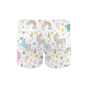 Colorful unicorn pattern Men's Swimming Trunks