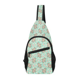 Hippopotamus Pattern Print Design 02 All Over Print Chest Bag