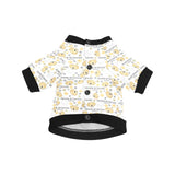 Golden Retriever Pattern Print Design 04 All Over Print Pet Dog Round Neck Fuzzy Shirt