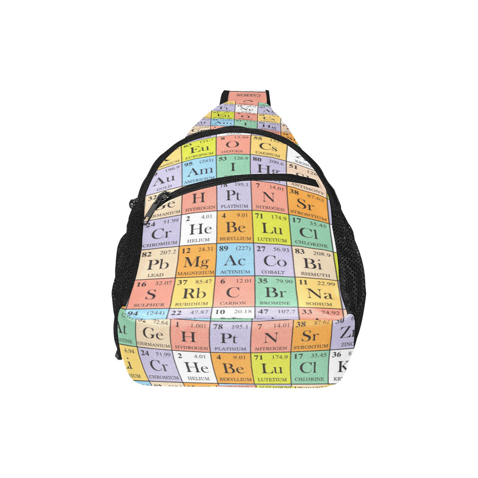 Chemistry Periodic Table Pattern Print Design 01 All Over Print Chest Bag