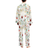 Bicycle Pattern Print Design 05 Men's Long Pajama Set