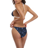 Blue Theme guitar pattern Sexy Bikinis Two-Piece Swimsuits