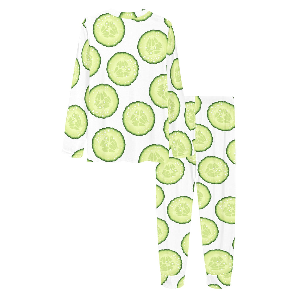 Cucumber slices pattern Women's All Over Print Pajama Set