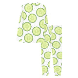 Cucumber slices pattern Women's All Over Print Pajama Set