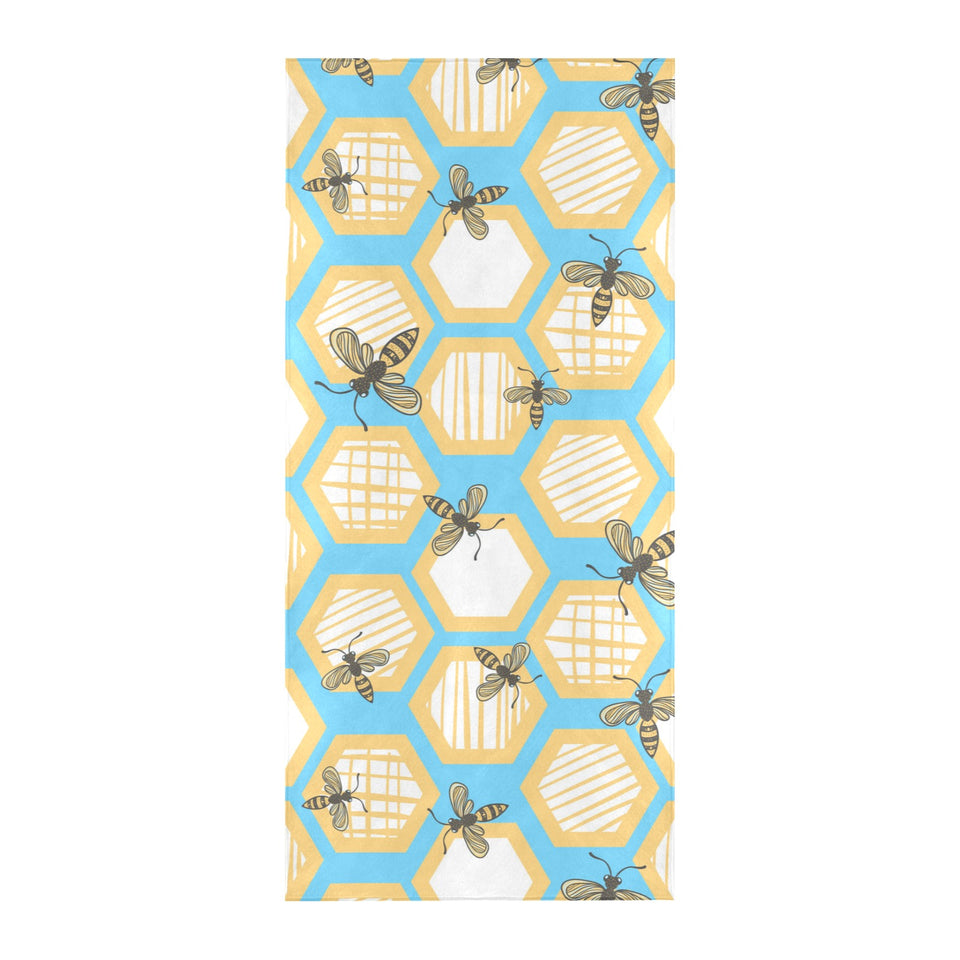 Bee honeycomb pattern Beach Towel