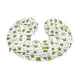 Sketch funny frog pattern U-Shaped Travel Neck Pillow