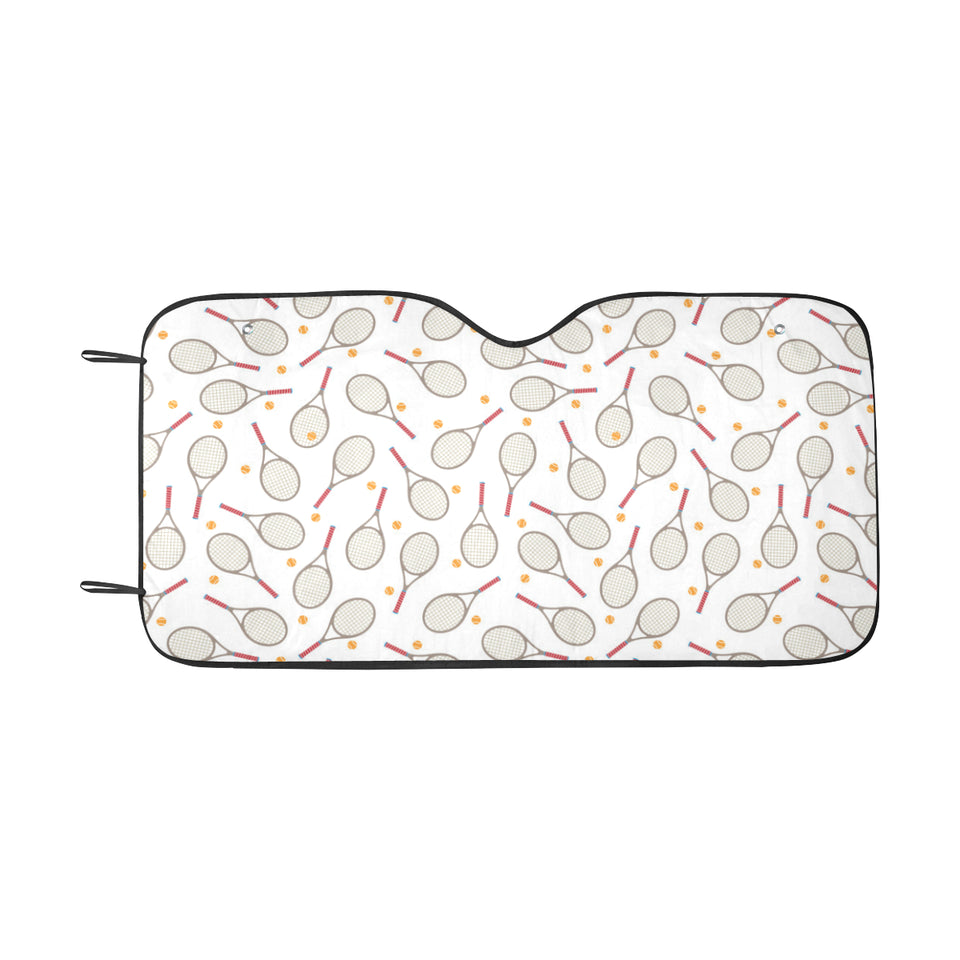 Tennis Pattern Print Design 04 Car Sun Shade