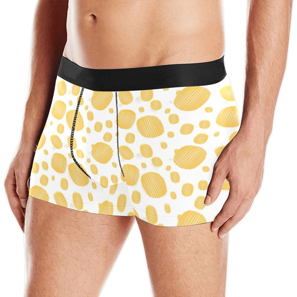 Potato Chips Pattern Print Design 03 Men's All Over Print Boxer Briefs Men's Underwear