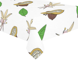 Color hand drawn cacao pattern Tablecloth