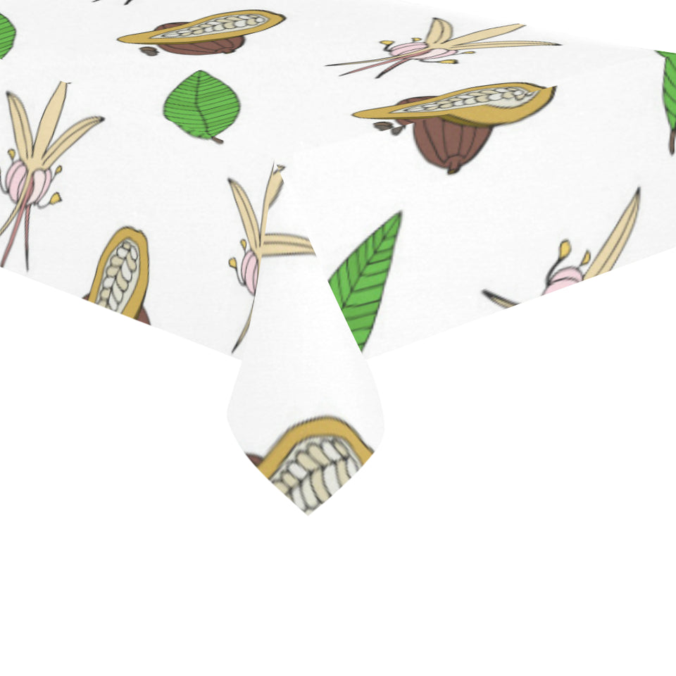 Color hand drawn cacao pattern Tablecloth