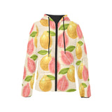 Beautiful guava pattern Women's Padded Hooded Jacket