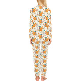 Squirrel Pattern Print Design 04 Women's All Over Print Pajama Set
