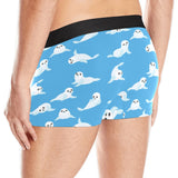 Cute sea lion seal pattern background Men's All Over Print Boxer Briefs Men's Underwear