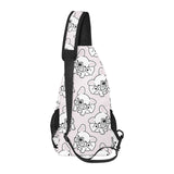 Cute french bulldog pattern All Over Print Chest Bag